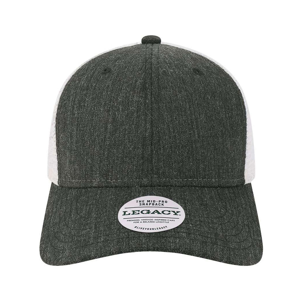 Black/Caramel/Dark Grey Ball Caps - Legacy - Mid-Pro Snapback