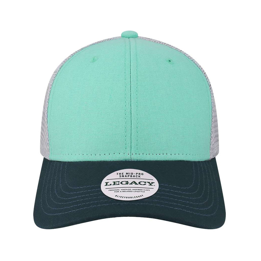 Black/Caramel/Dark Grey Ball Caps - Legacy - Mid-Pro Snapback