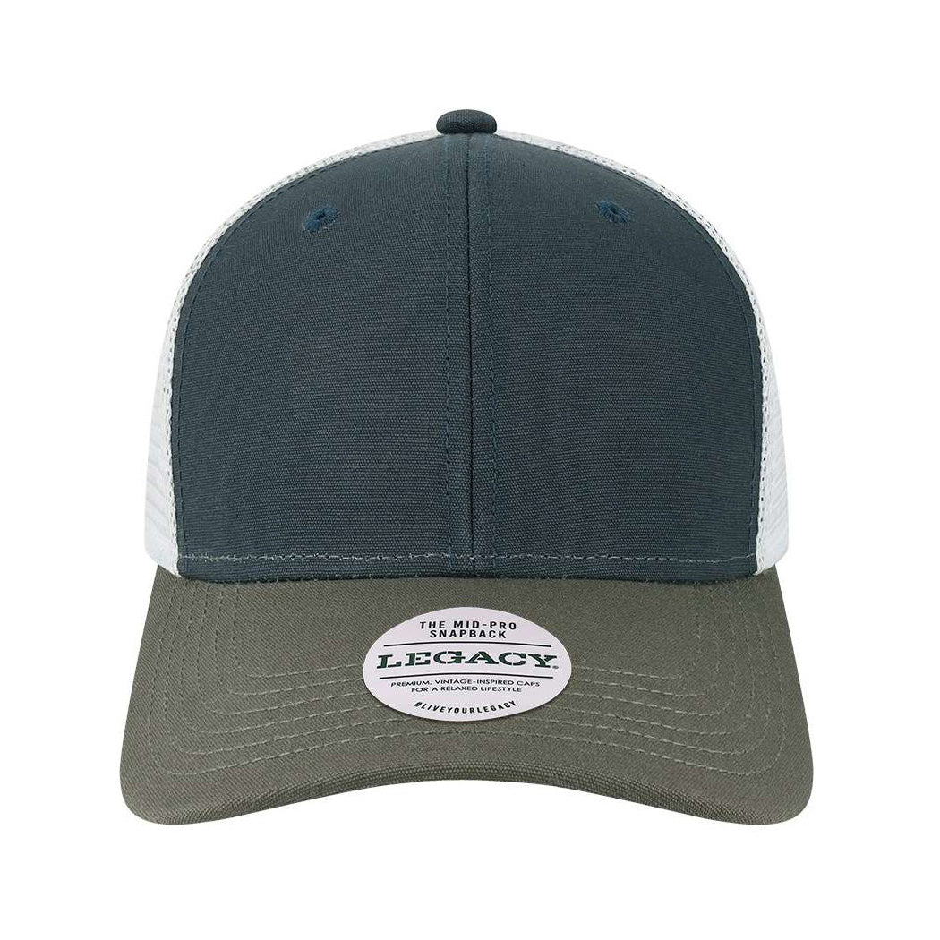 Black/Caramel/Dark Grey Ball Caps - Legacy - Mid-Pro Snapback