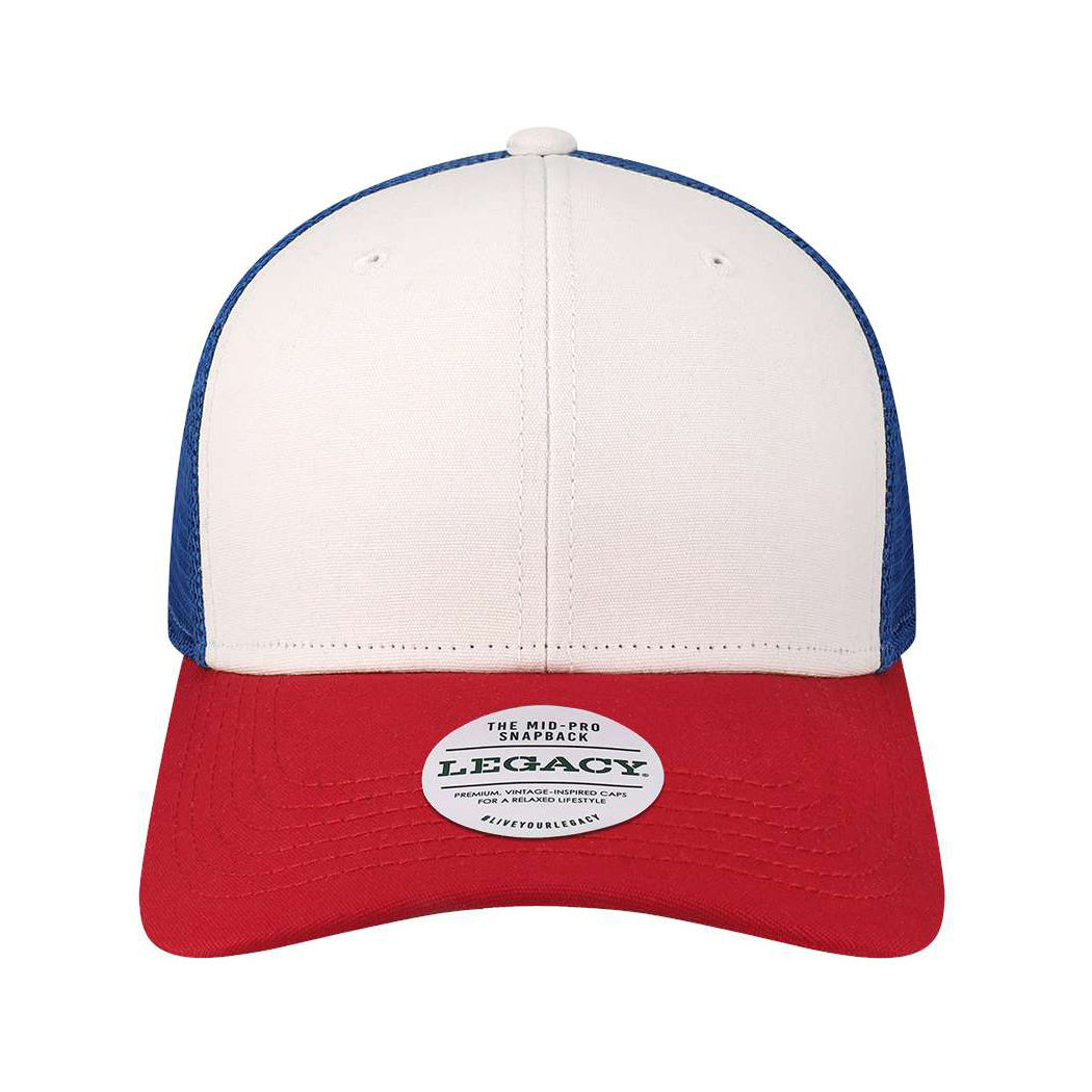 Black/Caramel/Dark Grey Ball Caps - Legacy - Mid-Pro Snapback