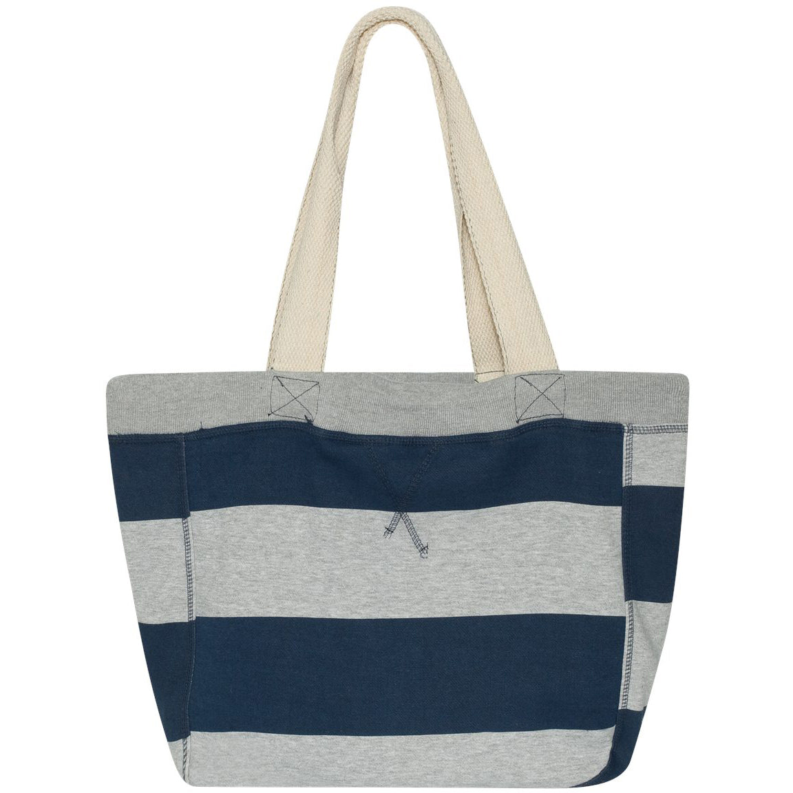 Heather/Navy Tote Bag - MV Sport - Cotton/Polyester
