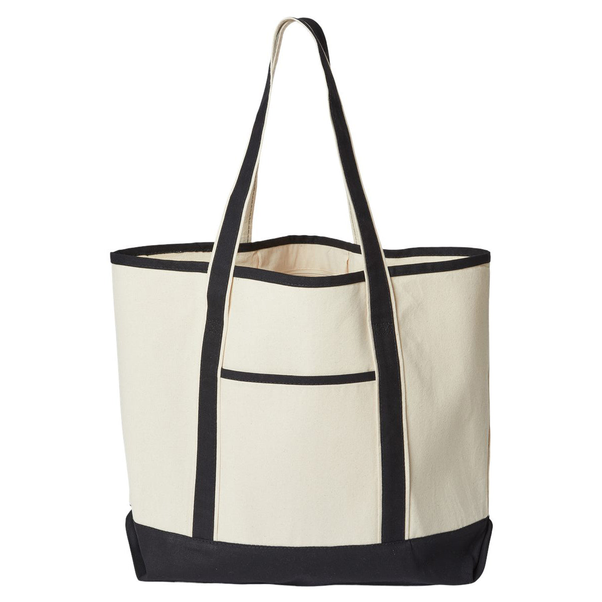 Natural/Black Tote - OAD - Stylish Storage Option
