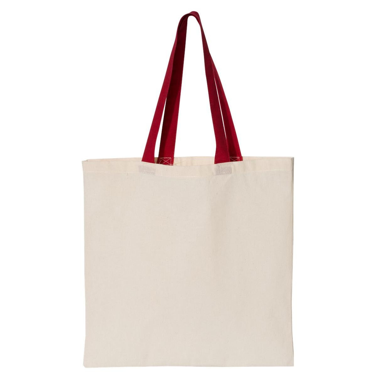Natural/Black Tote Bags - OAD - Soft Cotton