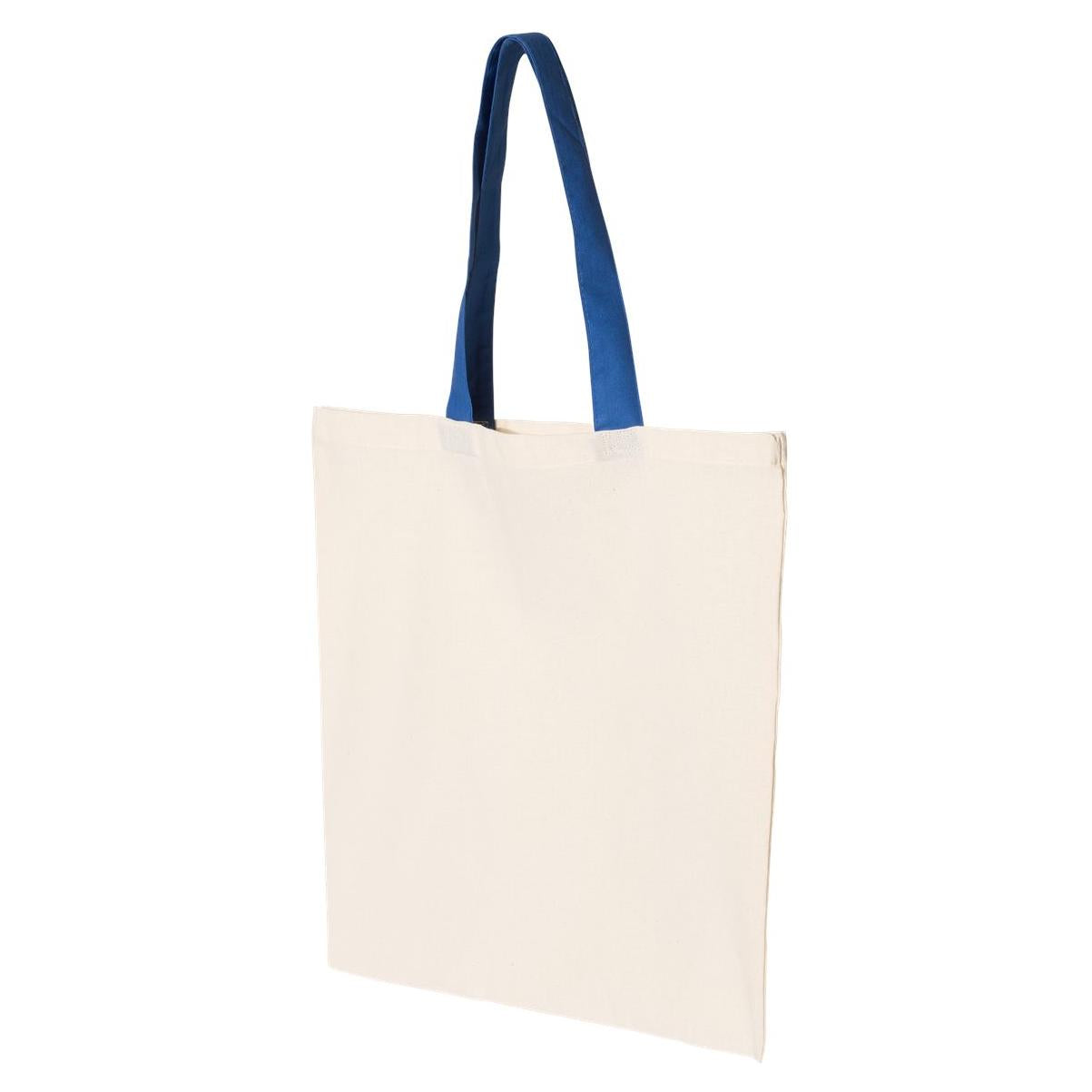 Natural/Black Tote Bags - OAD - Soft Cotton