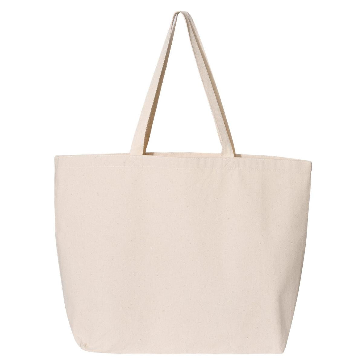 Black Tote Bags - OAD - Jumbo Canvas Design