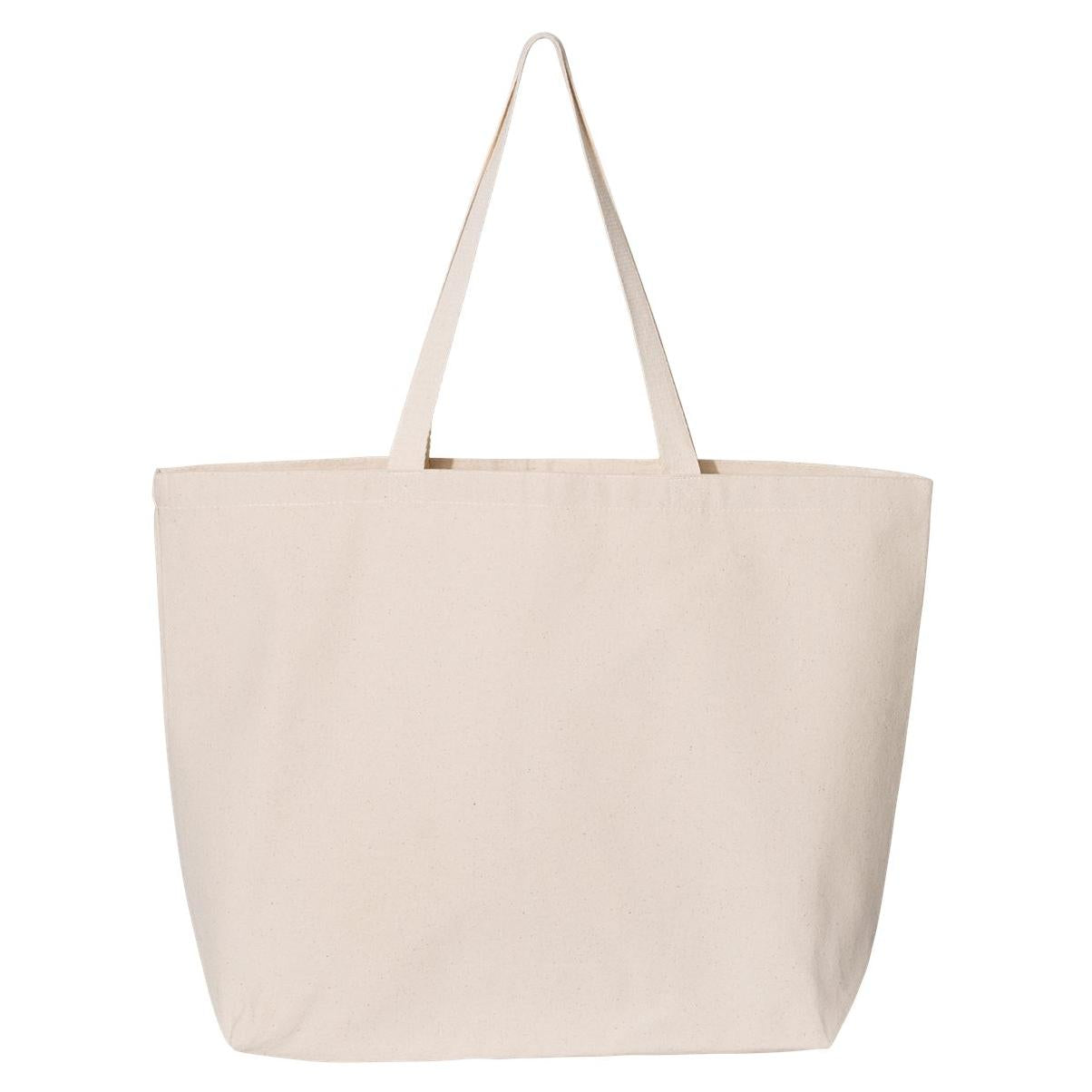 Black Tote Bags - OAD - Jumbo Canvas Design