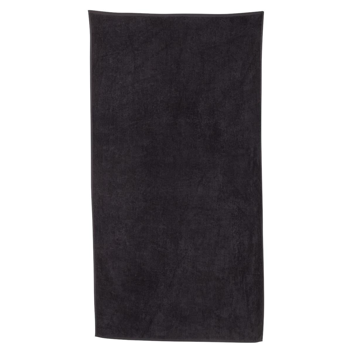 Black Beach Towels - OAD - Comfortable Cotton Velour