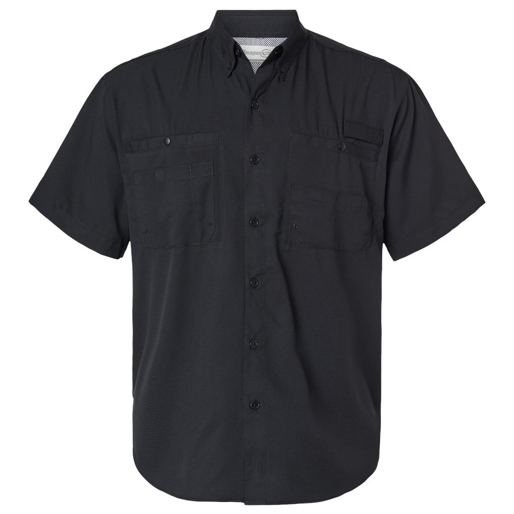 Black Button Up Shirts - Paragon - Performance Fabric
