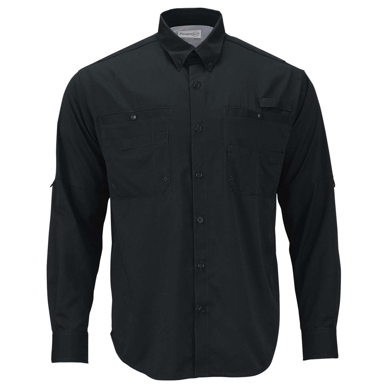 Black Button Up Shirts - Paragon - Moisture Wicking