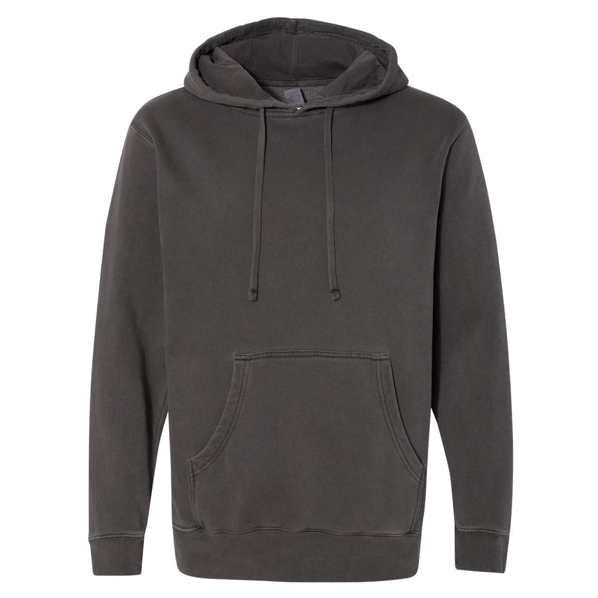 Pigment Black Sweatshirt - Independent Trading Co. - Heavyweight Dyed
