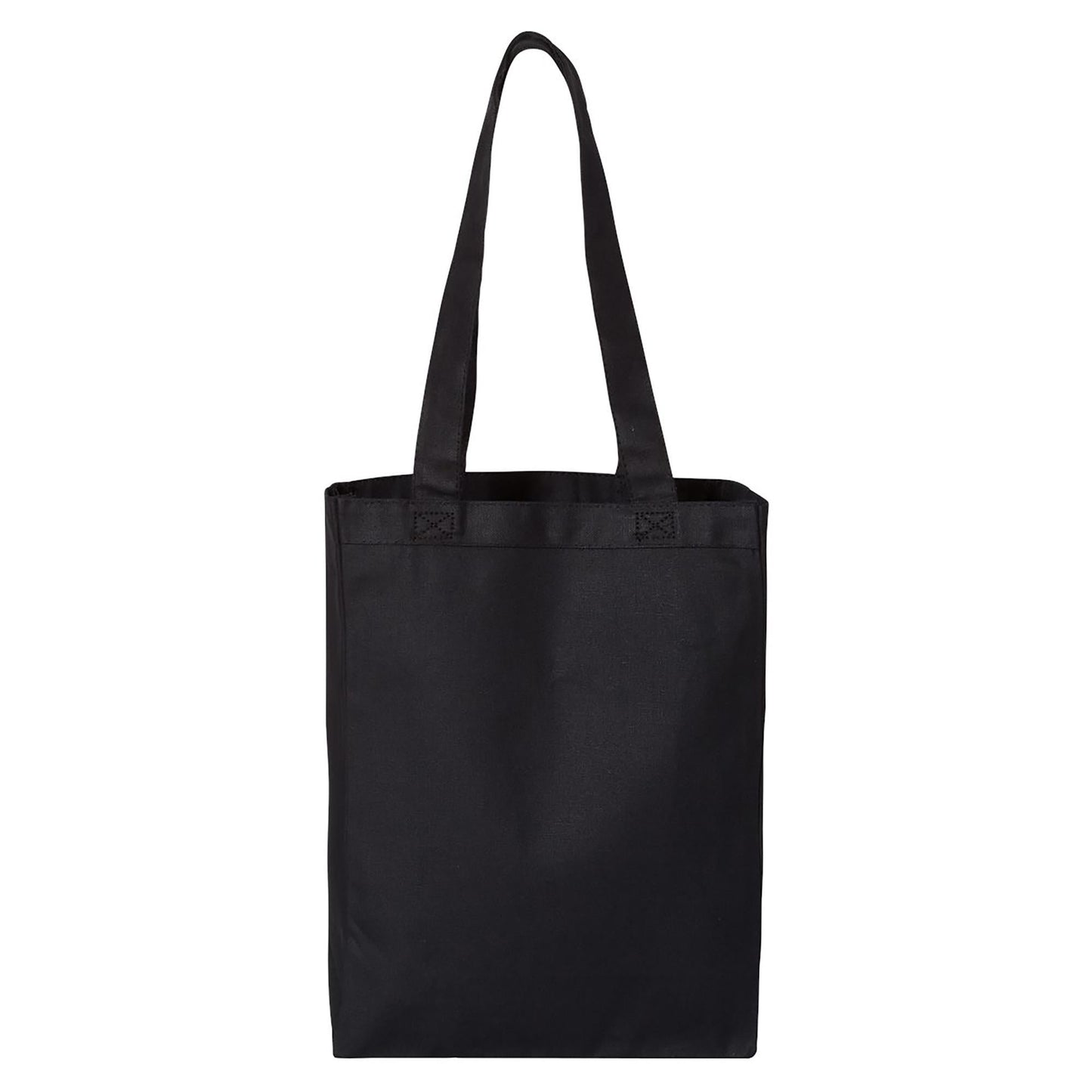 Black Tote Bags - Q-Tees - Heavy Cotton Canvas