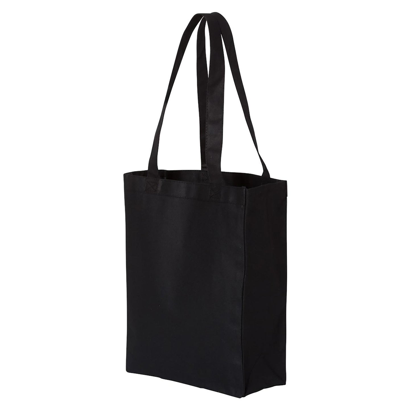 Black Tote Bags - Q-Tees - Heavy Cotton Canvas