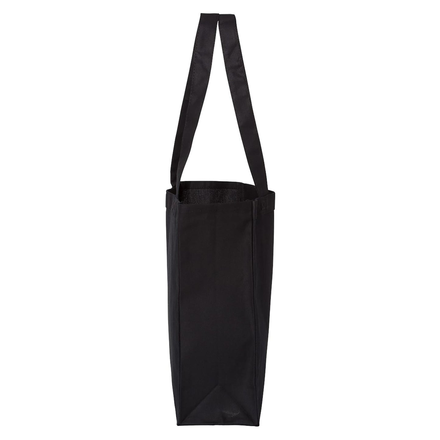 Black Tote Bags - Q-Tees - Heavy Cotton Canvas