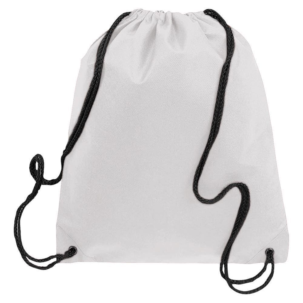 White Cinch Packs - Q-Tees - Durable Non-Woven Design
