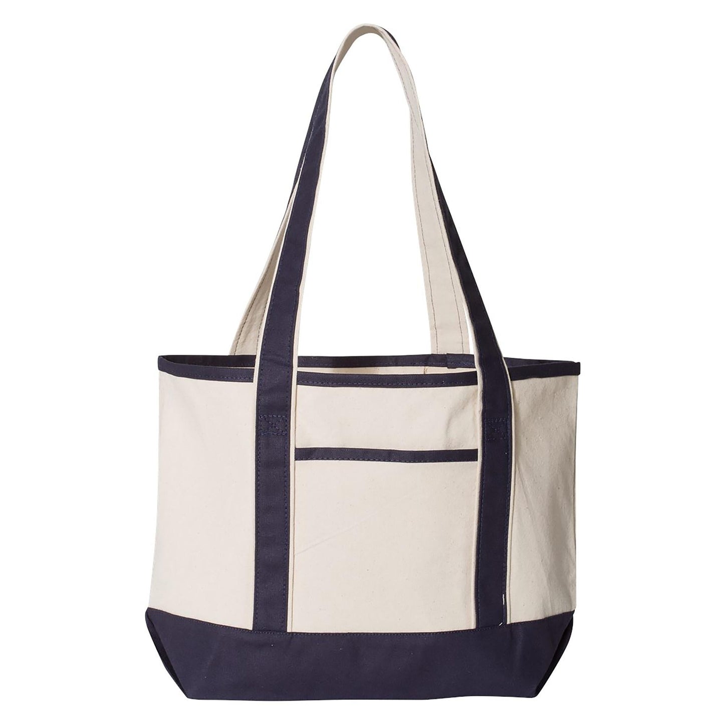 Natural Tote Bag - Q-Tees - Durable Cotton Canvas