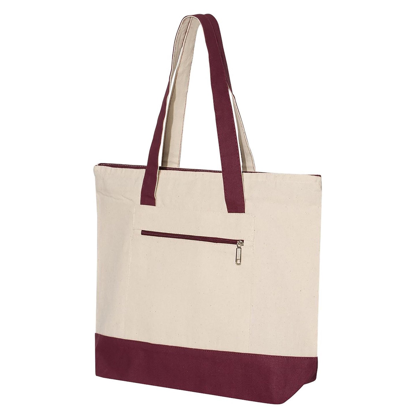 Natural Tote Bag - Q-Tees - Heavy Cotton Canvas