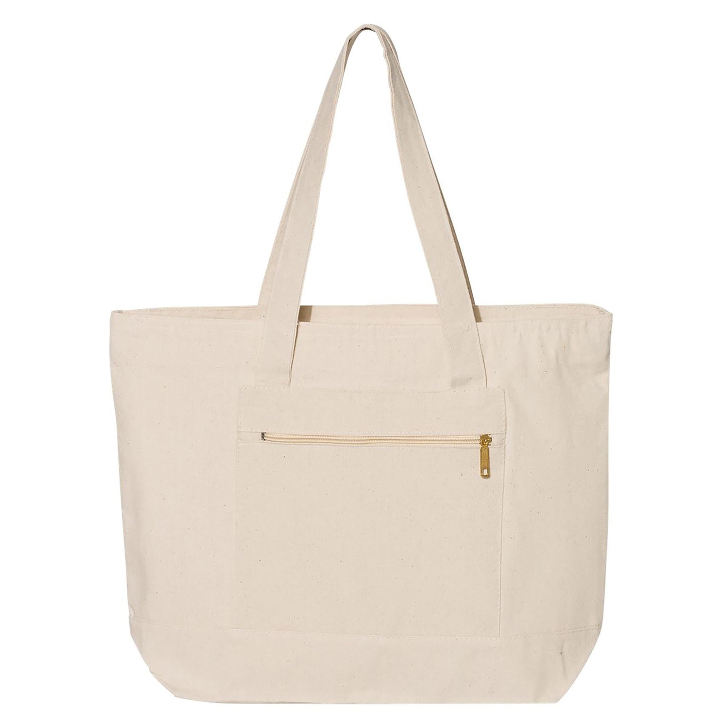 Natural Tote Bag - Q-Tees - Heavy Cotton Canvas