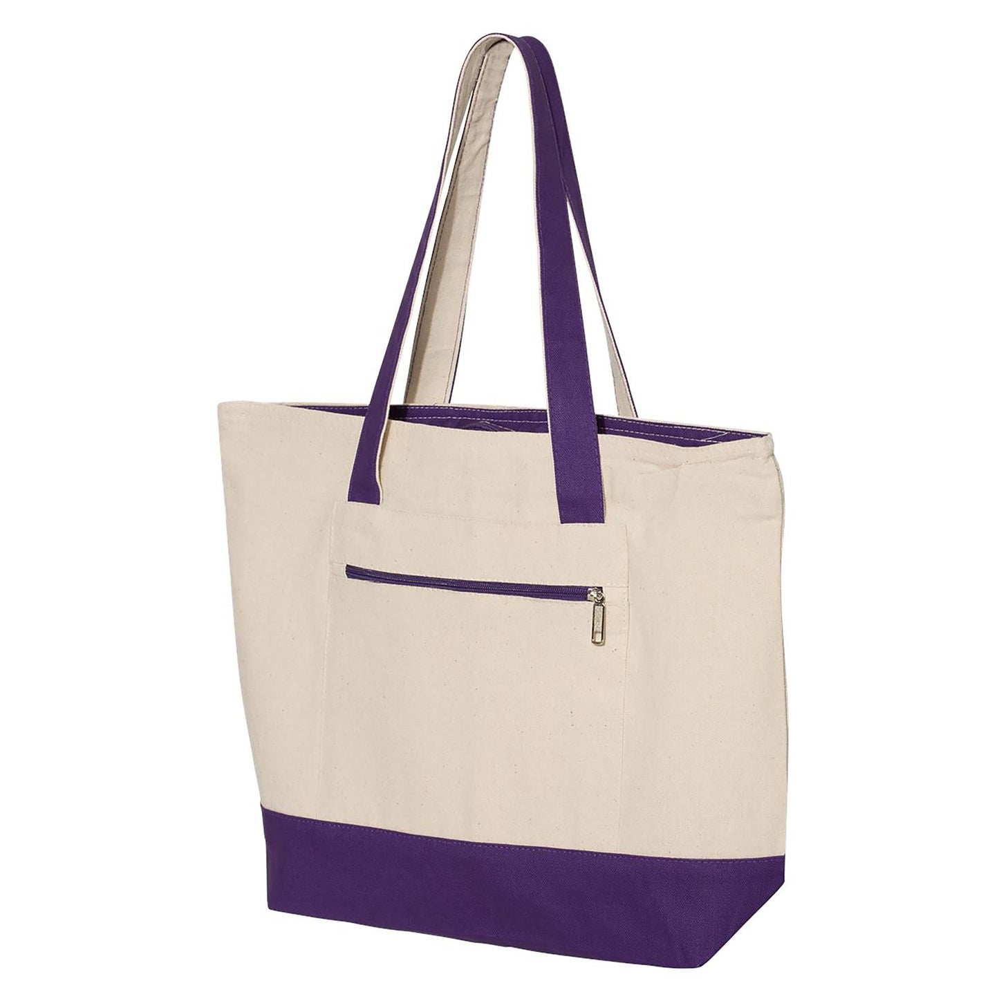 Natural Tote Bag - Q-Tees - Heavy Cotton Canvas