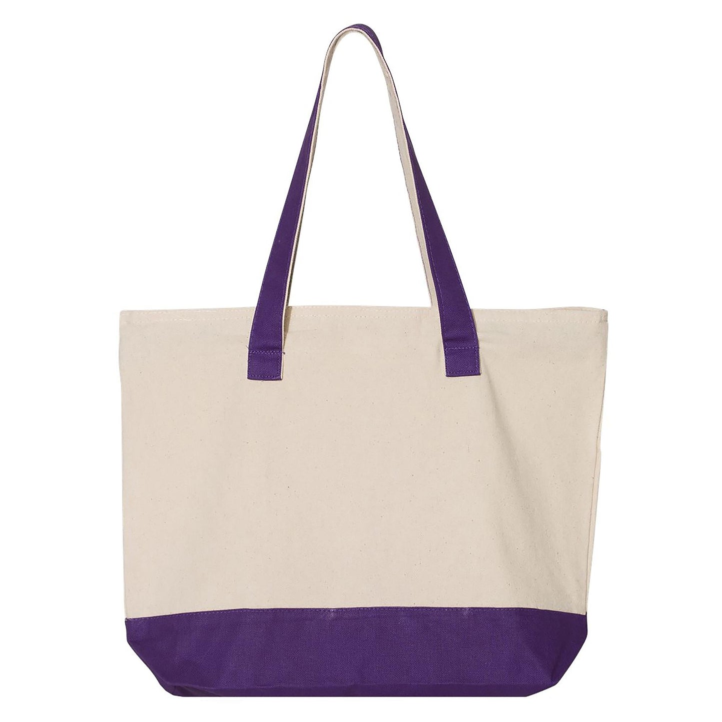 Natural Tote Bag - Q-Tees - Heavy Cotton Canvas