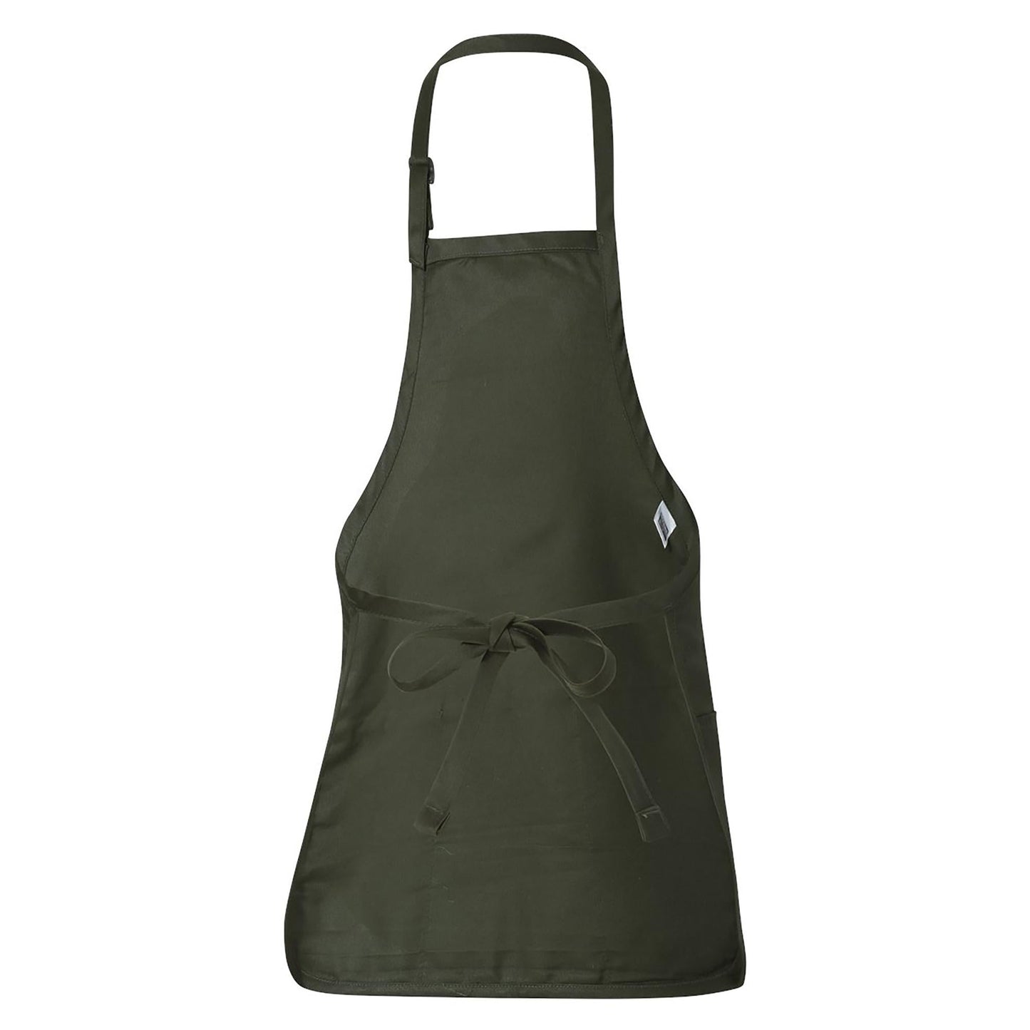 Black Aprons - Q-Tees - Full-Length With Pouch Pocket