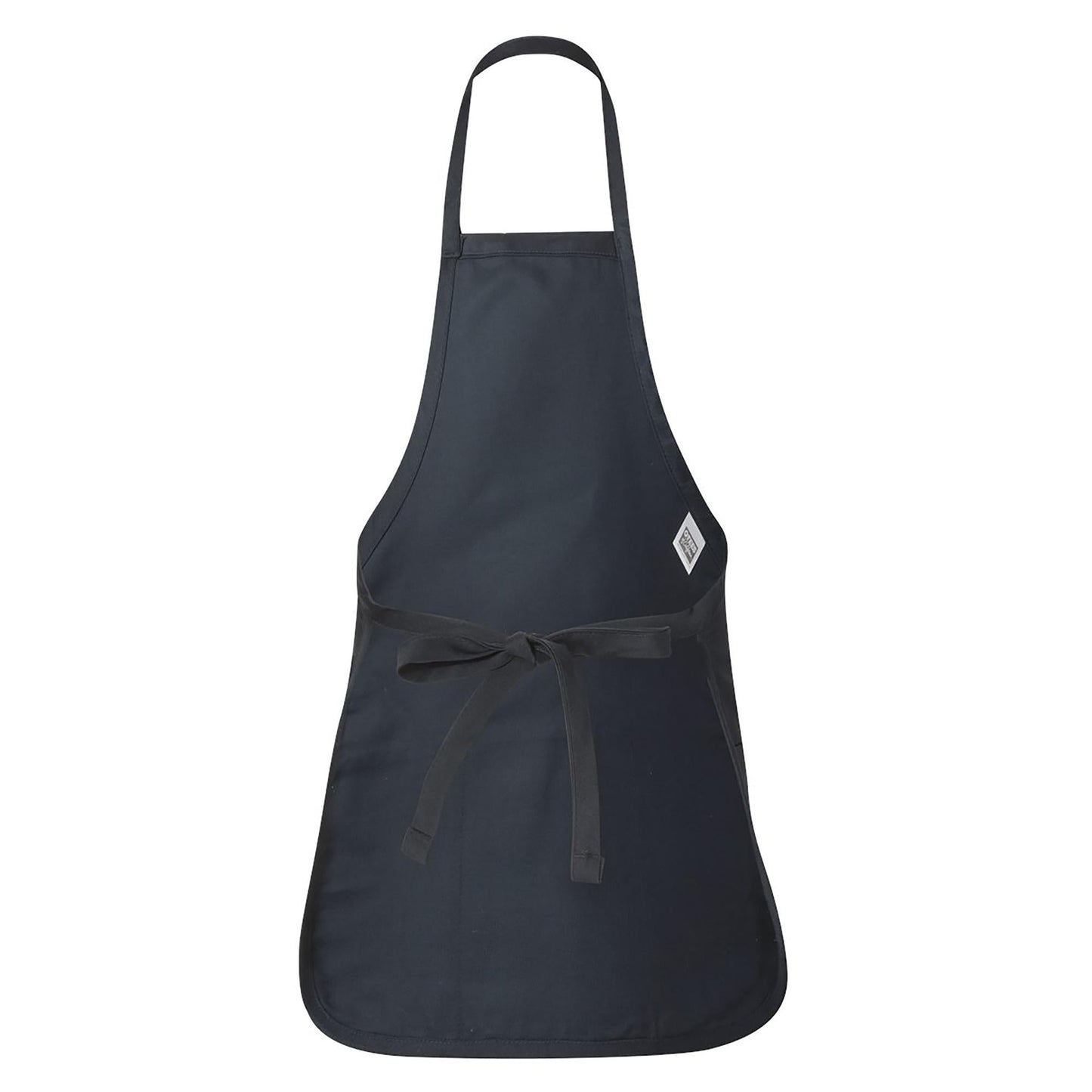 Black Aprons - Q-Tees - Full-Length With Pouch Pocket