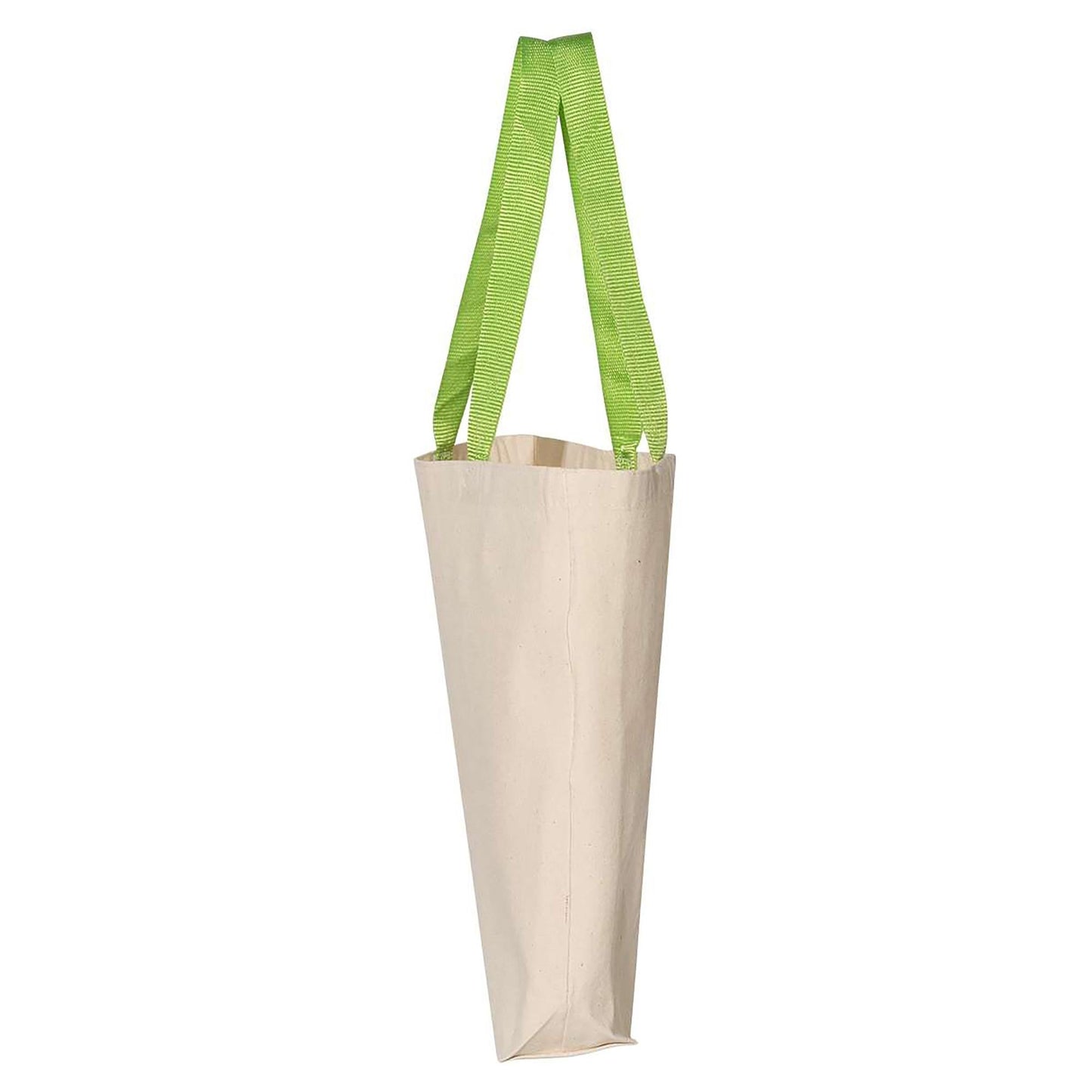 Natural/Black Tote Bag - Q-Tees - Durable Canvas Design