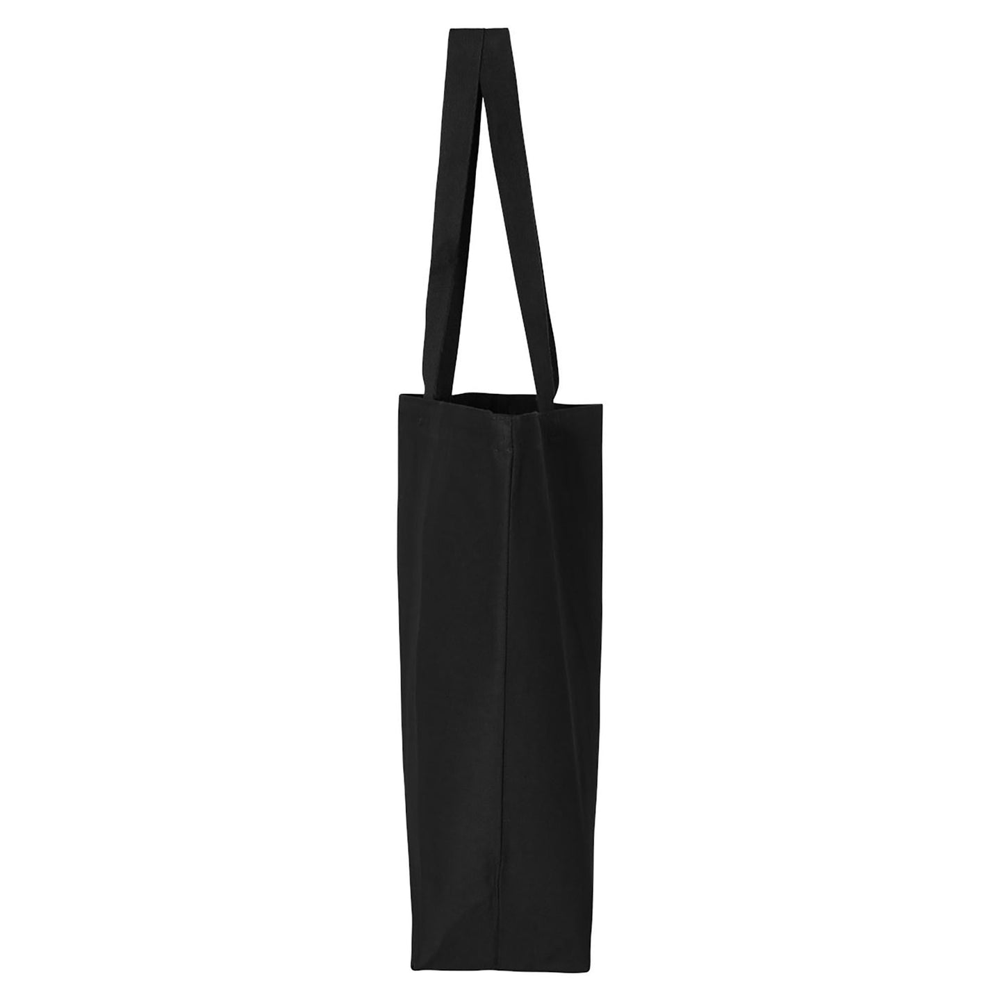 Black Tote Bag - Q-Tees - Durable Cotton Canvas