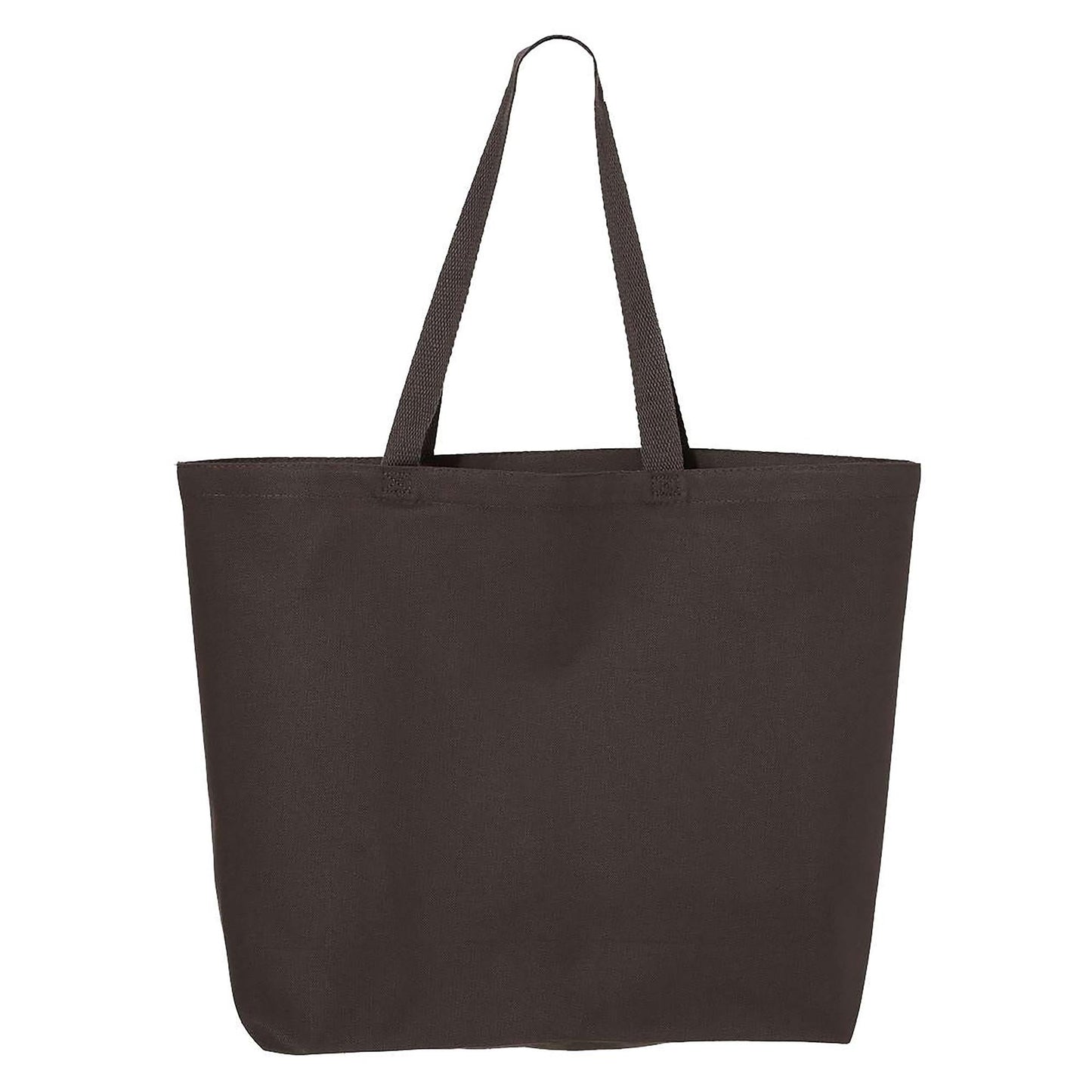 Black Tote Bag - Q-Tees - Durable Cotton Canvas