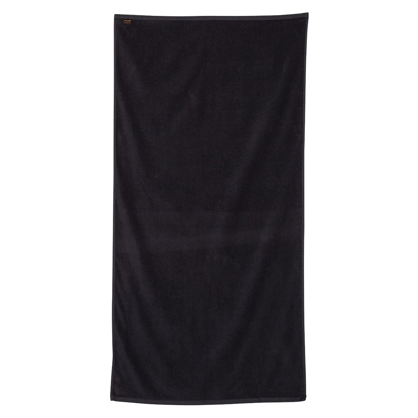 Black Velour Beach Towel - Q-Tees - Soft Cotton
