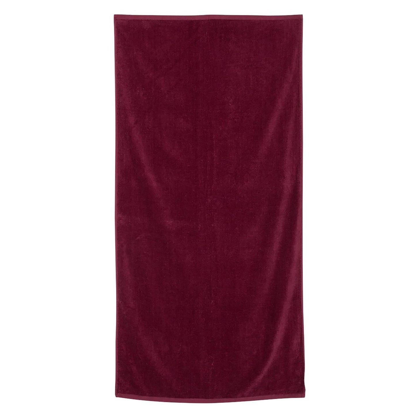 Black Velour Beach Towel - Q-Tees - Soft Cotton