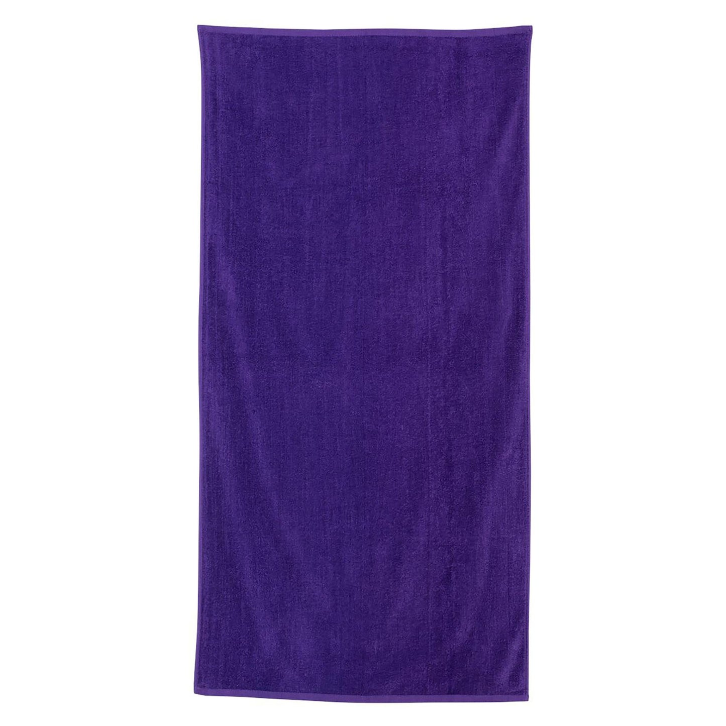 Black Velour Beach Towel - Q-Tees - Soft Cotton