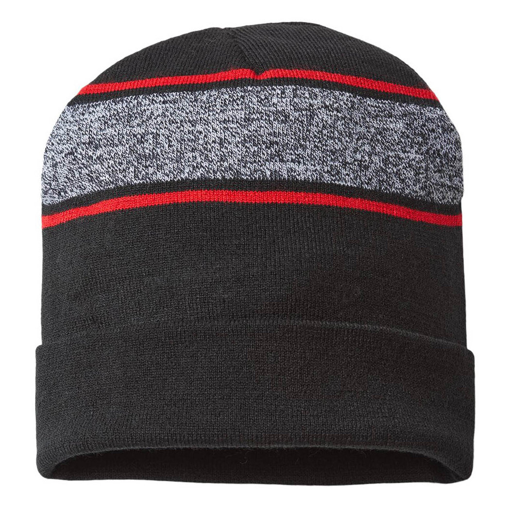 Black/Neon Yellow Beanies - Cap America - Soft Knit