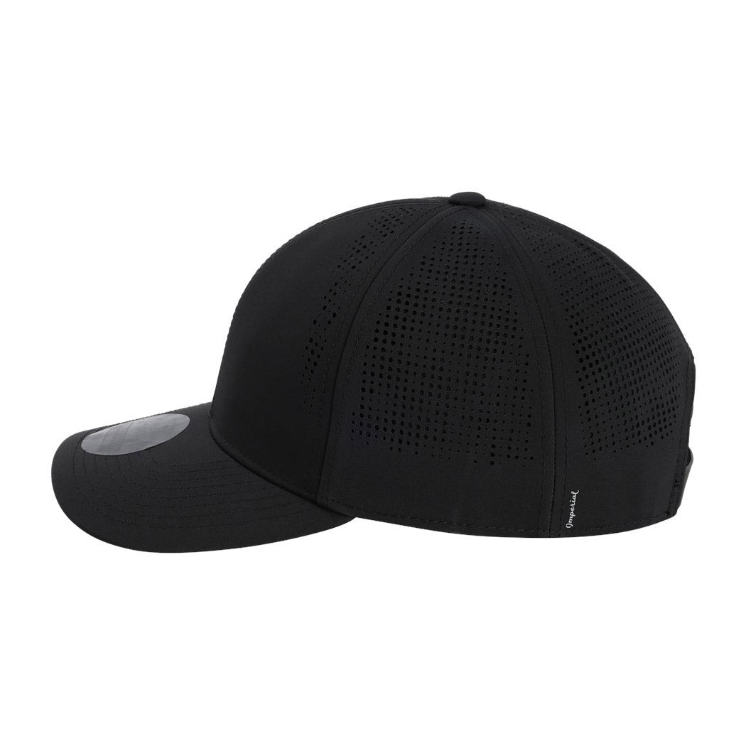 Black Performance Cap - Imperial - Moisture Management