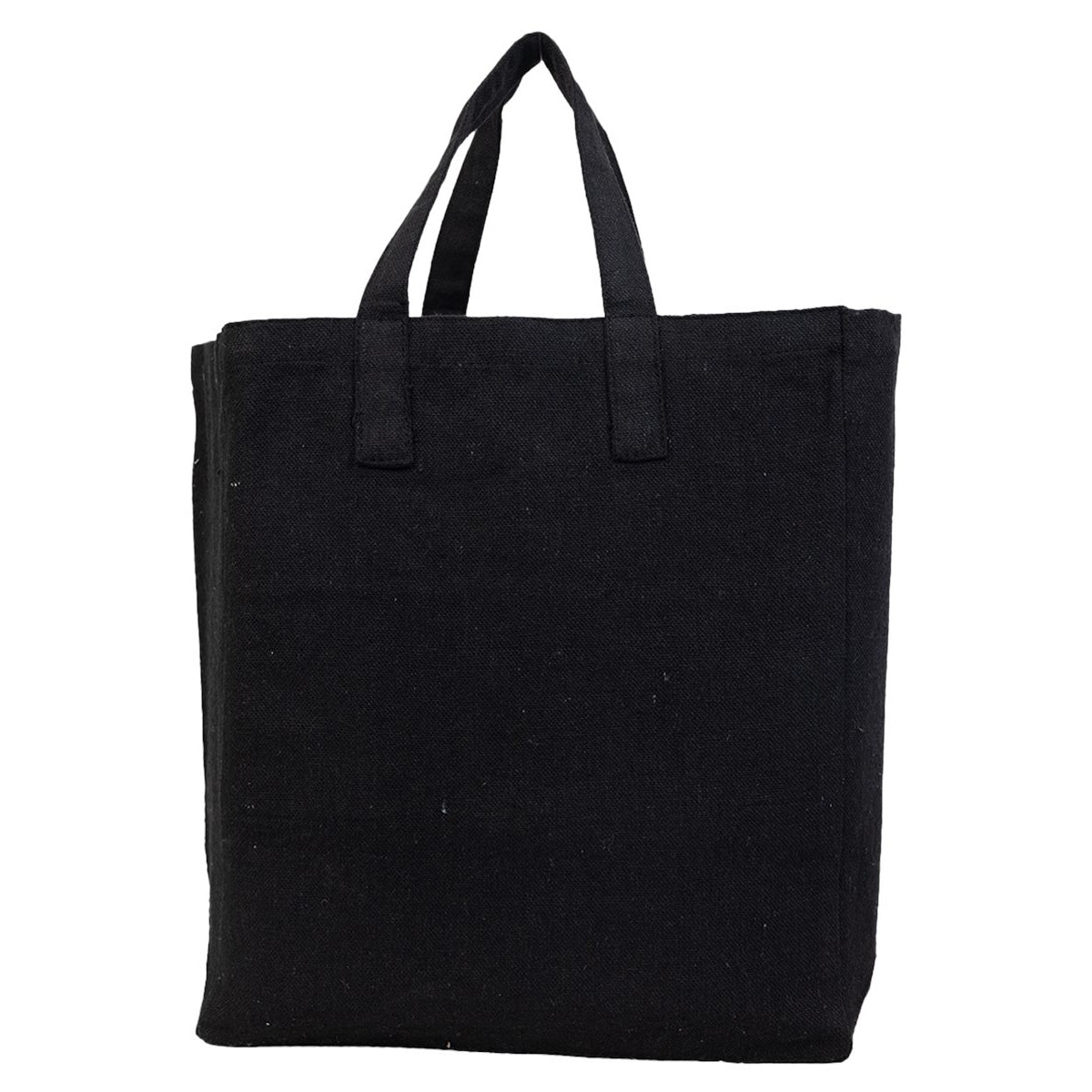 Black Tote Bags - Q-Tees - Recycled Canvas Material