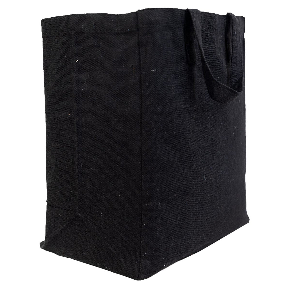 Black Tote Bags - Q-Tees - Recycled Canvas Material