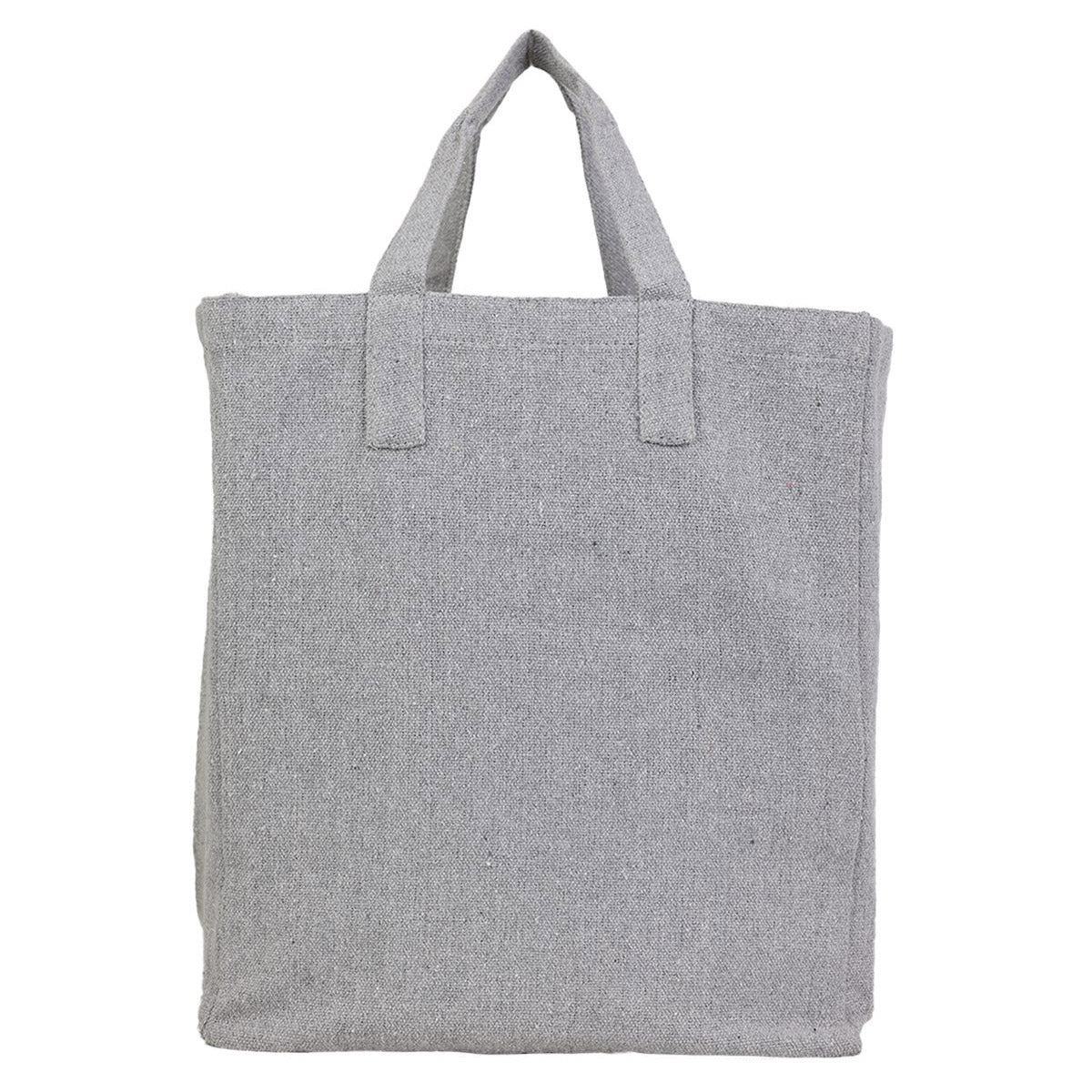 Black Tote Bags - Q-Tees - Recycled Canvas Material
