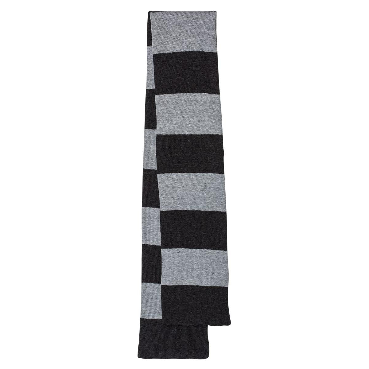 Black/Gold Scarf - Sportsman - Striped Knit
