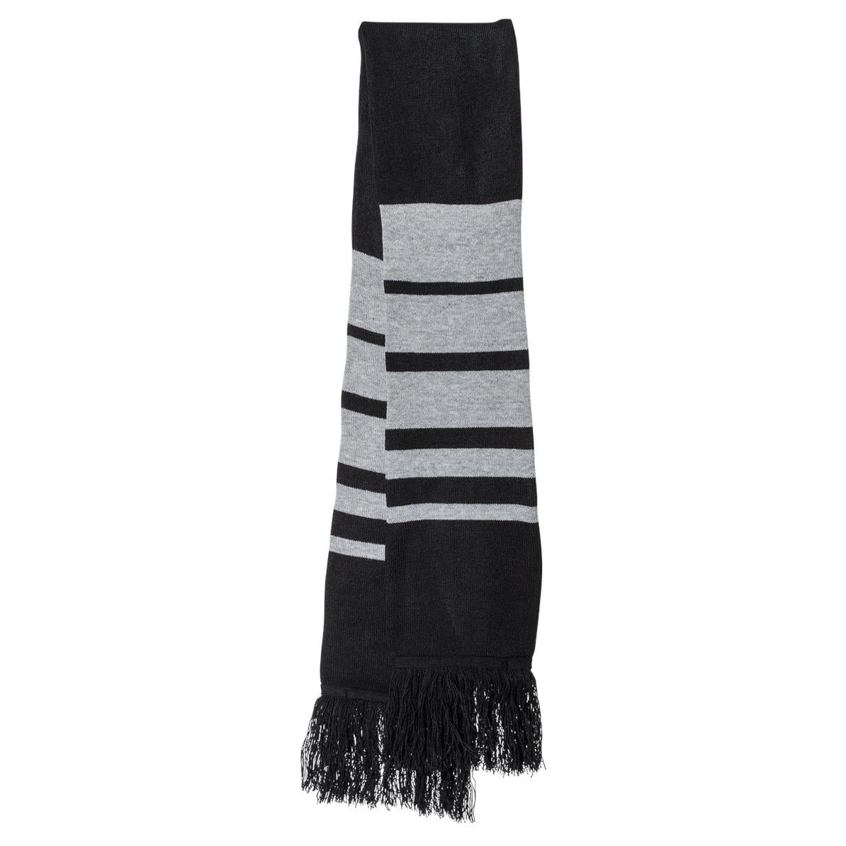 Black/Heather Grey Scarves - Sportsman - Cozy Knit