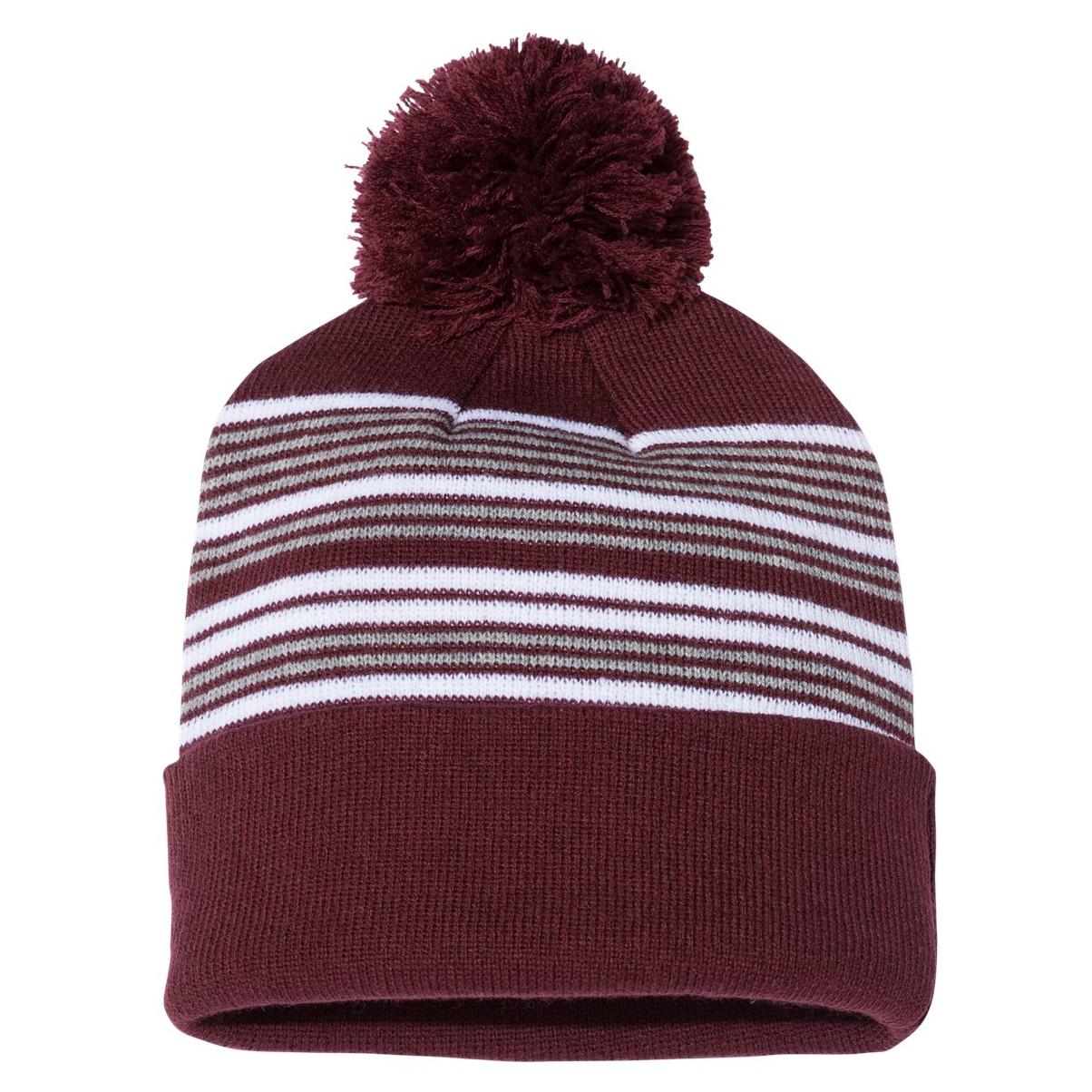 Black/White/Grey/Red Beanies - Sportsman - Stylish Knit