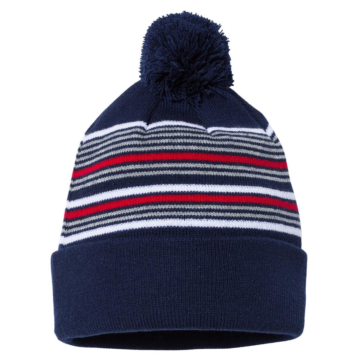 Black/White/Grey/Red Beanies - Sportsman - Stylish Knit