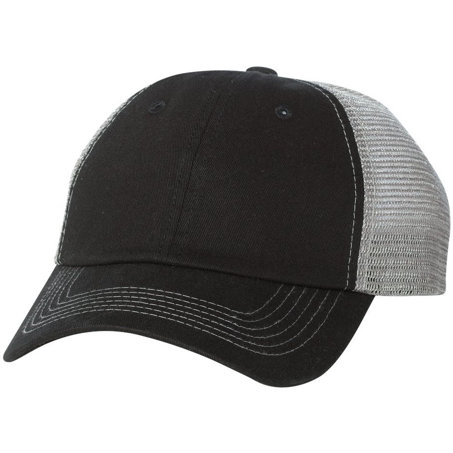Grey/Black Ball Caps - Sportsman - Stylish Mesh Back