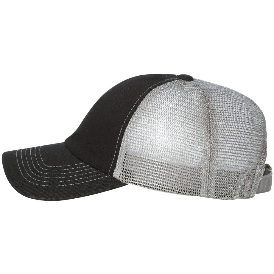 Grey/Black Ball Caps - Sportsman - Stylish Mesh Back