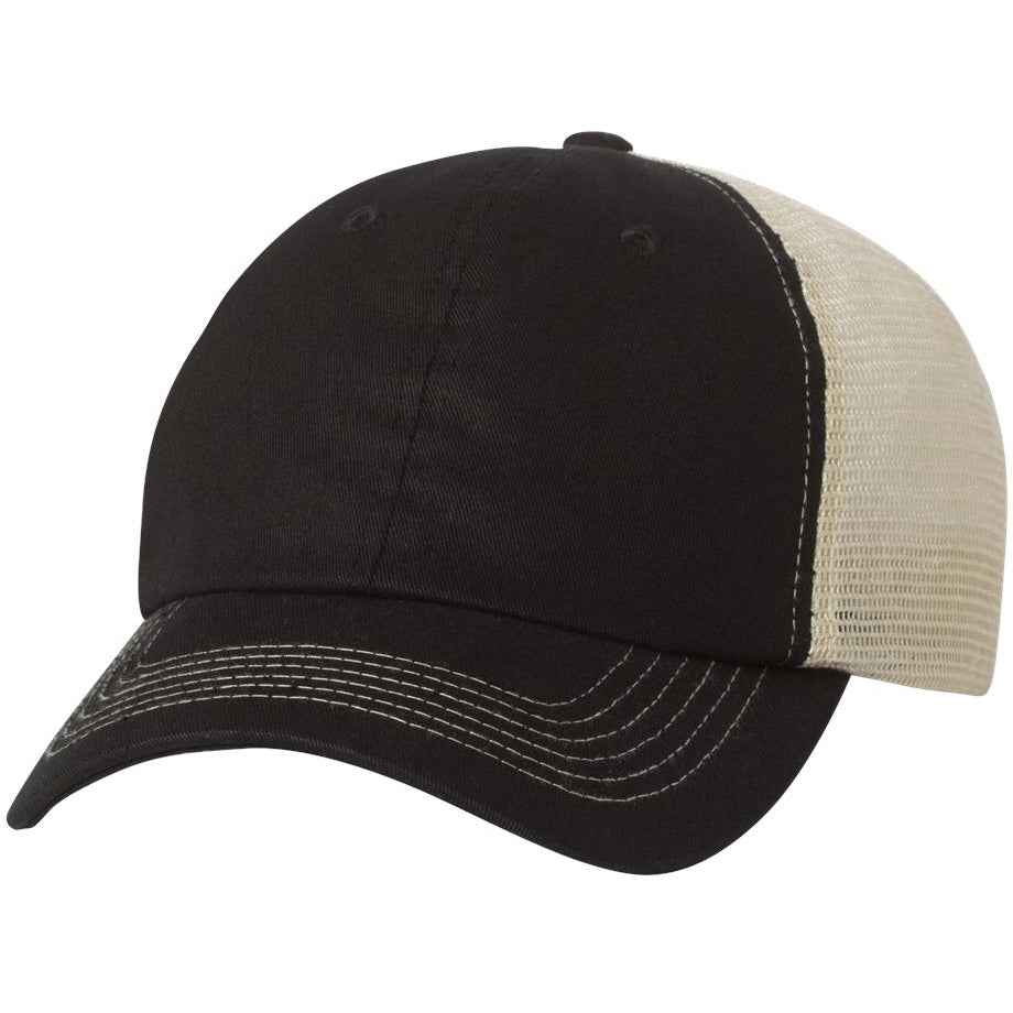 Grey/Black Ball Caps - Sportsman - Stylish Mesh Back