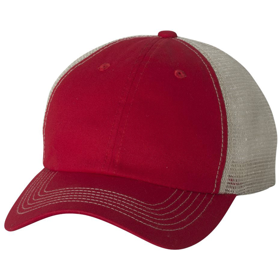 Grey/Black Ball Caps - Sportsman - Stylish Mesh Back