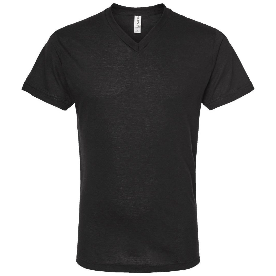 Black T-Shirts - Tultex - Comfortable V-Neck - Quality Style