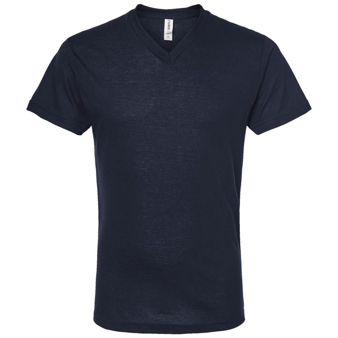Black T-Shirts - Tultex - Comfortable V-Neck - Quality Style