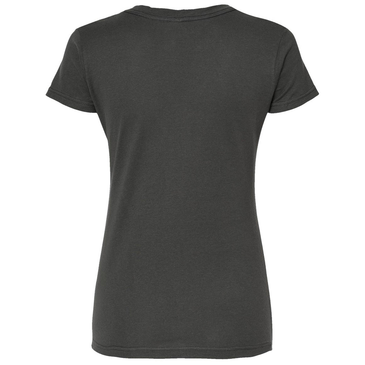Black T-Shirts - Tultex - Slim Fit V-Neck Jersey - Casual Wear