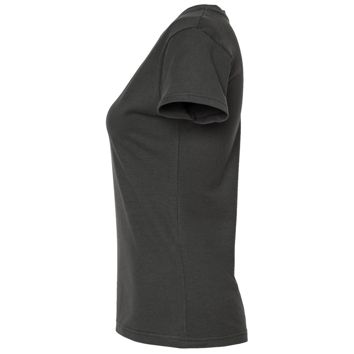 Black T-Shirts - Tultex - Slim Fit V-Neck Jersey - Casual Wear