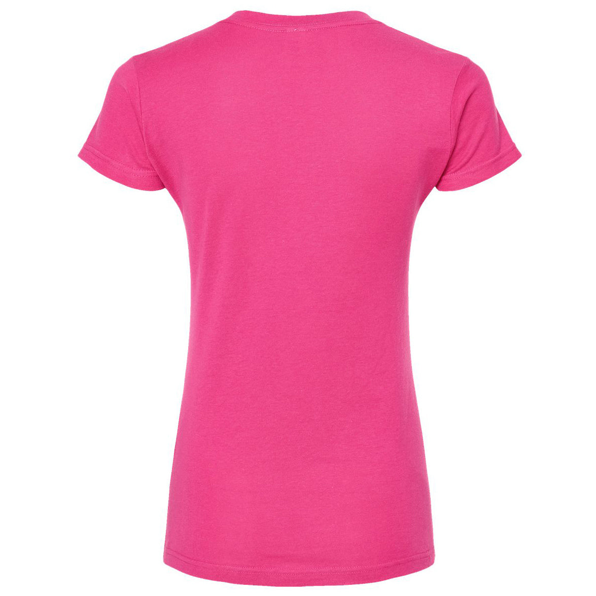 Black T-Shirts - Tultex - Slim Fit V-Neck Jersey - Casual Wear