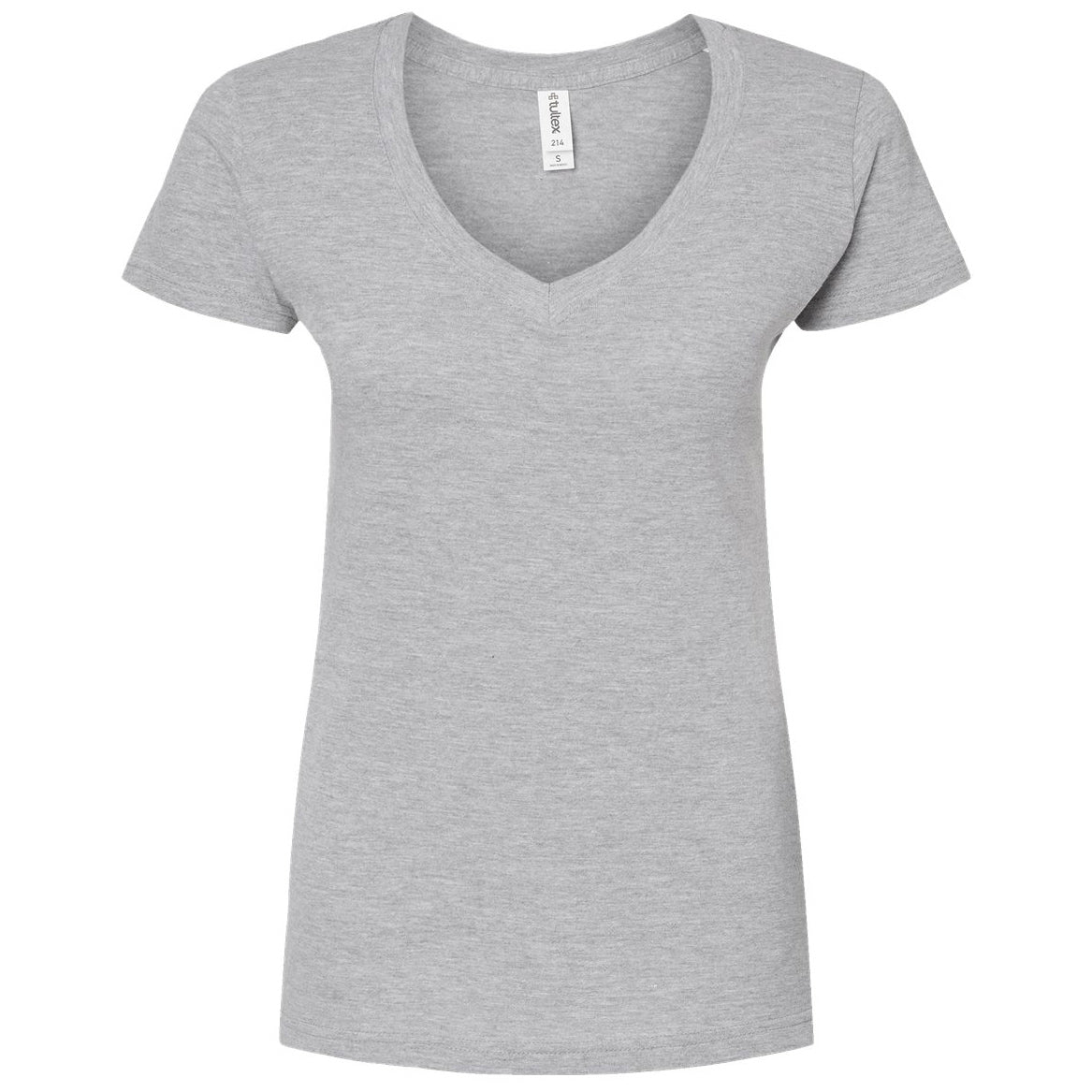 Black T-Shirts - Tultex - Slim Fit V-Neck Jersey - Casual Wear